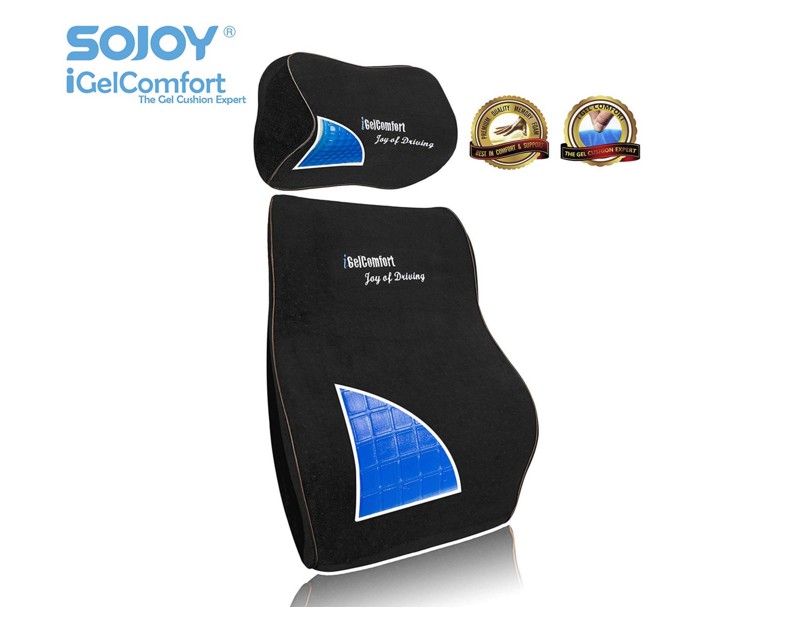 Details About Enhanced Multi Use Car Truck Office Home Gel Memory Foam Pillow Seat Cushion
