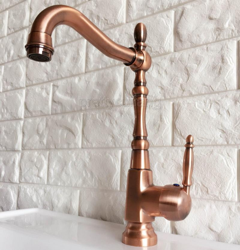 Antique Red Copper Single Handle Kitchen Sink Faucet Mixer Basin Tap Details About Antique Red Copper Single Handle Kitchen Sink Faucet Mixer Basin Tap Pnf417