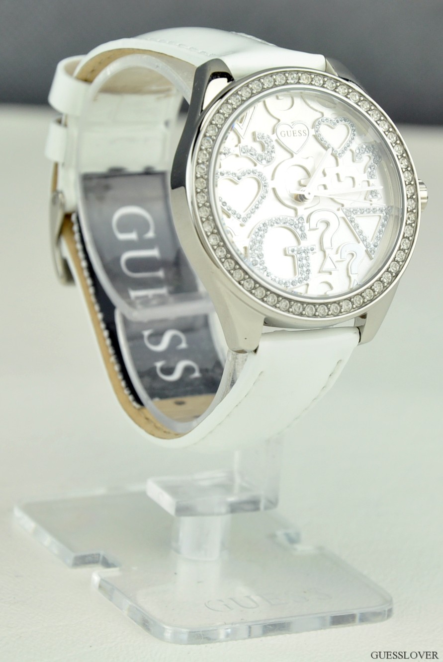 new guess ladies watch multi leather w90085l1 bnwt usa