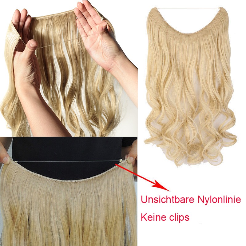 De Unsichtbar Draht In Haarverlangerung Secret Hidden Extensions Stirnband Haare Ebay