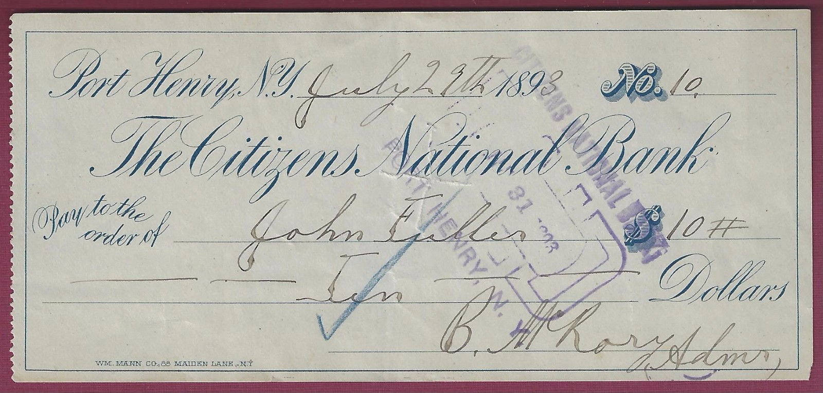 citizens bank check verification