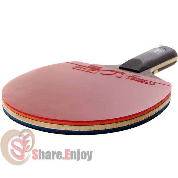 DOUBLE HAPPINESS HURRICANE WANG TABLE TENNIS RACKET PING PONG PADDLE SHORT HANDL