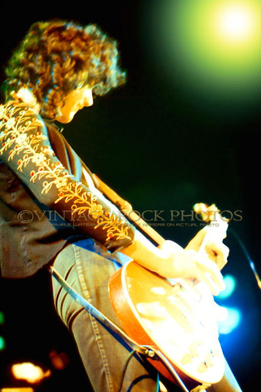 jimmy page led zeppelin photo 8x12 or 8x10 inch live 70s concert