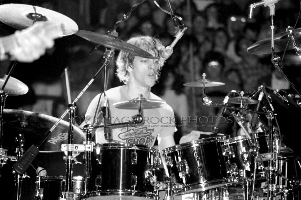 stewart copeland, the police 8x12 or 8x10" 1980s live concert