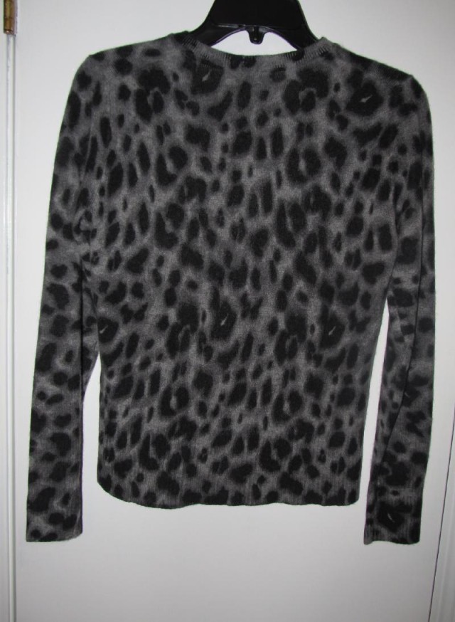 apt 9 leopard cardigan