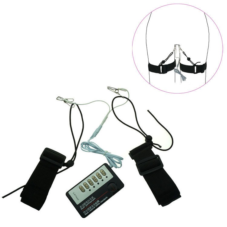 NEW Estim Electro Shock Electrical Stimulation Set Kits Thigh Cuffs