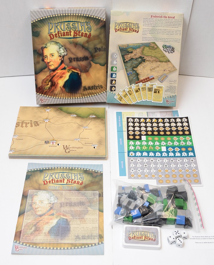 Prussia's Defiant Stand 7 years war Worthington Games Board Game