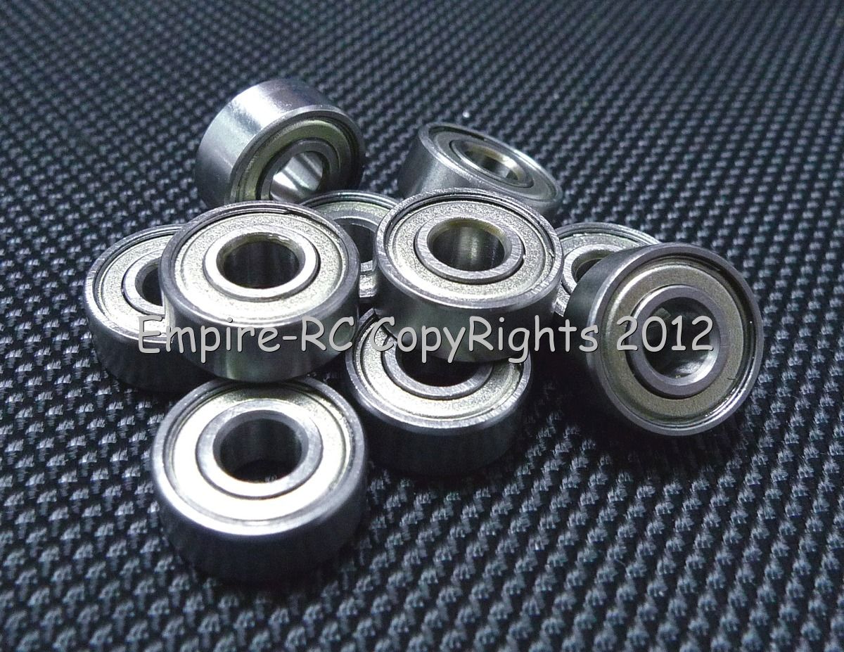 5 Pcs Metal Shielded Ball Bearing Bearings R3 R3ZZ 3//16/" X 1//2/" X 0.1960/"