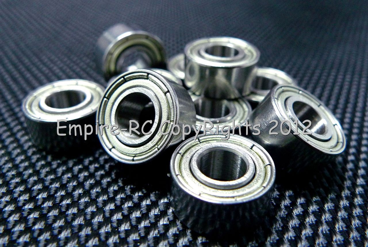 10 Pcs 8x24x8mm Metal Double Shielded Ball Bearing Bearings 8*24*8 628ZZ