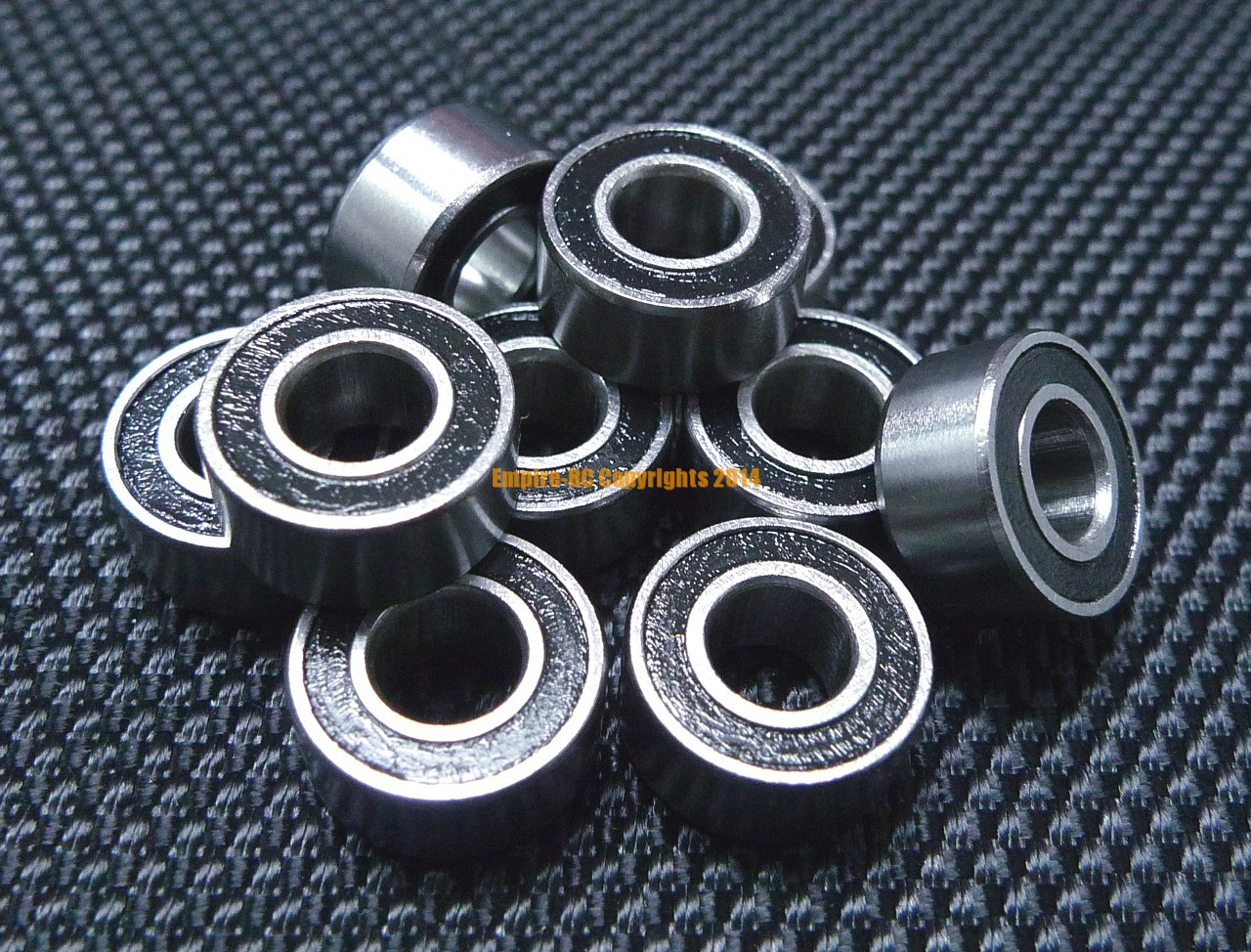 Orange 4x8x3 MR84-2RS 4*8*3 Tamiya 840 Rubber Sealed Ball Bearings 5 PCS