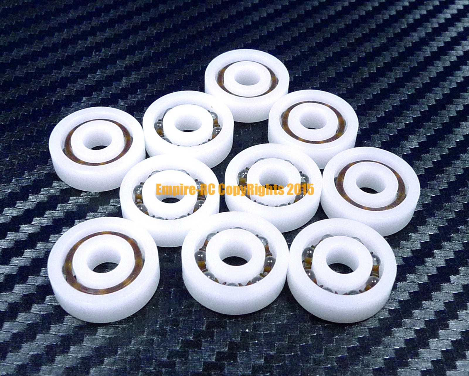 605 QTY 2 5x14x5 mm POM Nylon Plastic PRECISION Ball Bearing Bearings 5*14*5