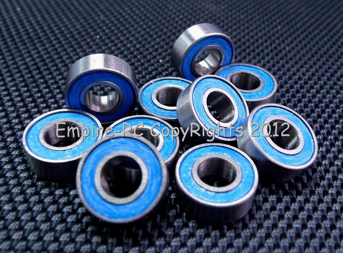 MR117-2RS 10 PCS 7x11x3 mm Rubber Sealed Ball Bearing Bearings BLACK 7*11*3