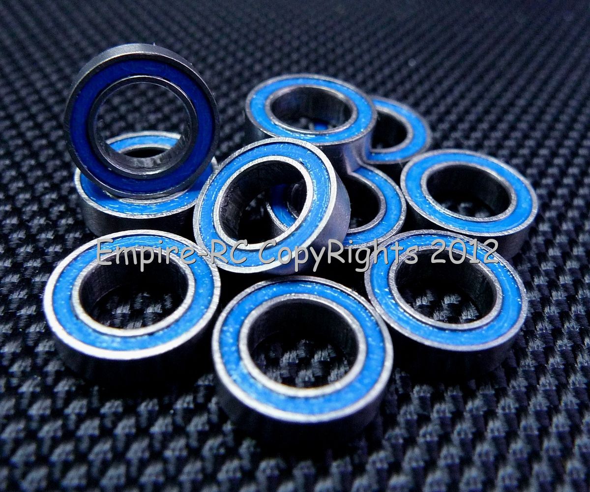Blue 5x10x4 MR105-2RS 5*10*4 25 PCS Tamiya 1050 Rubber Sealed Ball Bearings