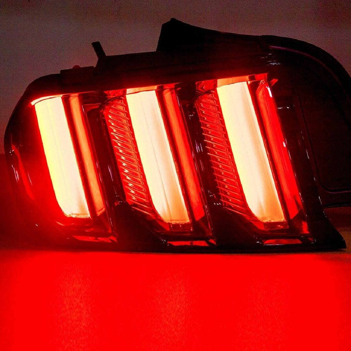 Fits 1520 S550 Ford Mustang Euro Style LED Tail Lights Sequential Turn