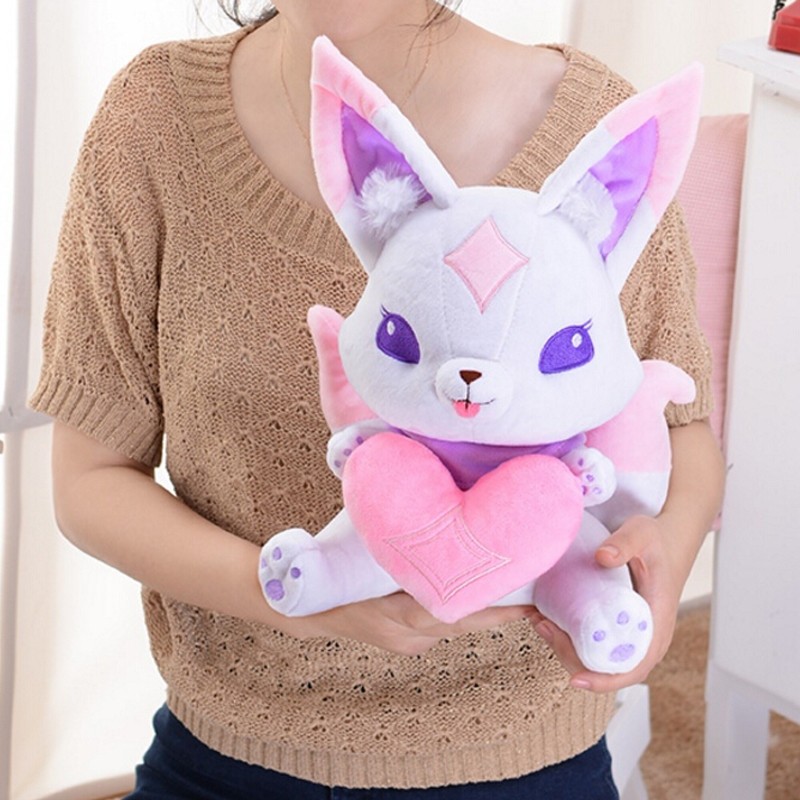 LOL Cosplay Anime Doll Ahri Pet Fox Kiko Star guardian Plush Toy Stuffed 12/"