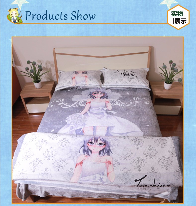 Hot Game Overwatch Ow D Va Duvet Cover Sheet Pillowcases Bed 4pcs Detail