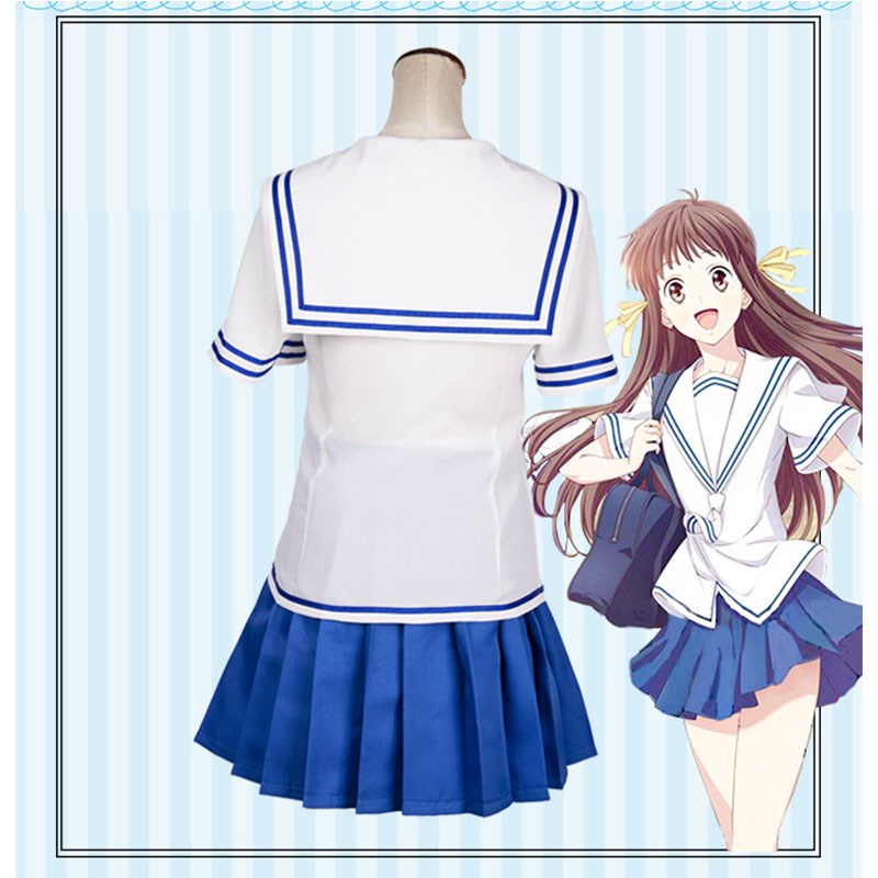 Fruits Basket Tohru Honda Cosplay Costume Women JK School Uniform Outfit Summer