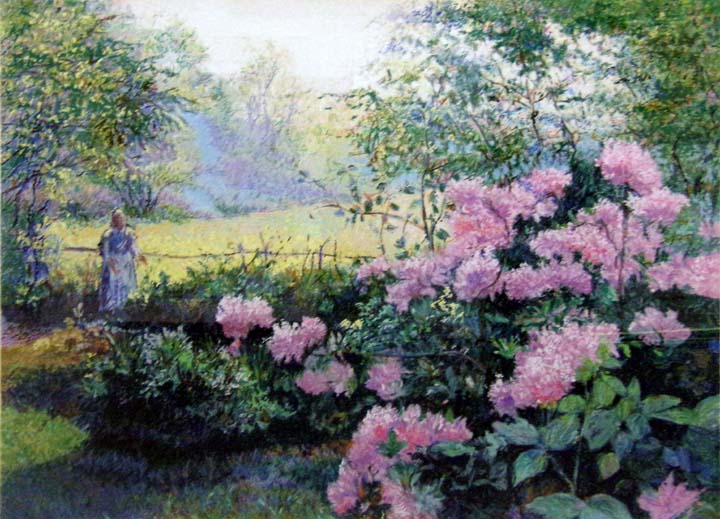 Pissarro, Claude "Les Rhododendrons" H.Signed Artwork framed L@@K | eBay