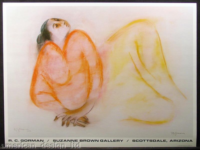 R C Gorman Jonie VINTAGE FINE ART GALLERY POSTER MINT CONDITION FREE SHIP L@@k