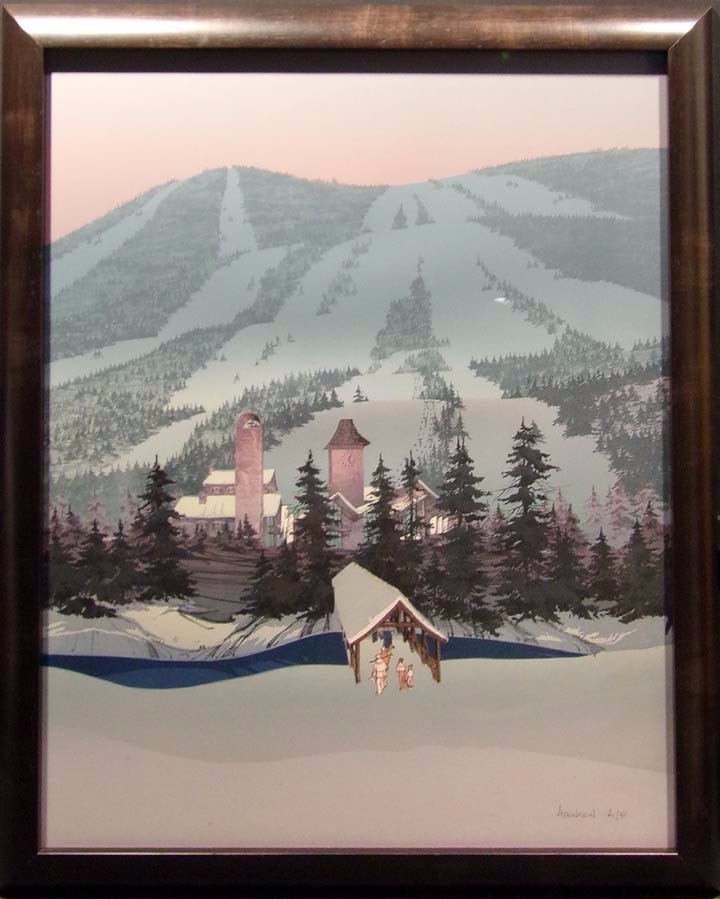 Michael Atkinson Untitled Vail Ski Mountain With Custom Frame Contact Us Through Our About Me Page