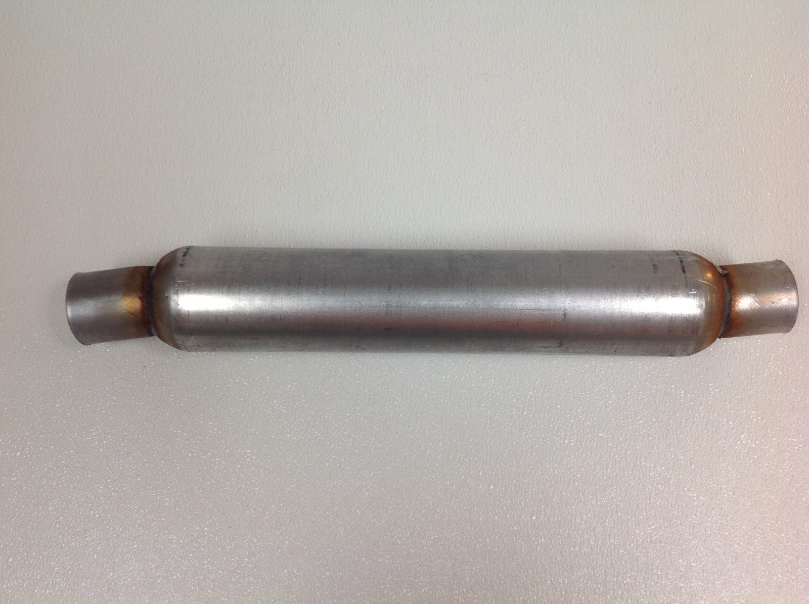 2.25" Glasspack Muffler Louvered Core Exhaust Resinator 18" Mild