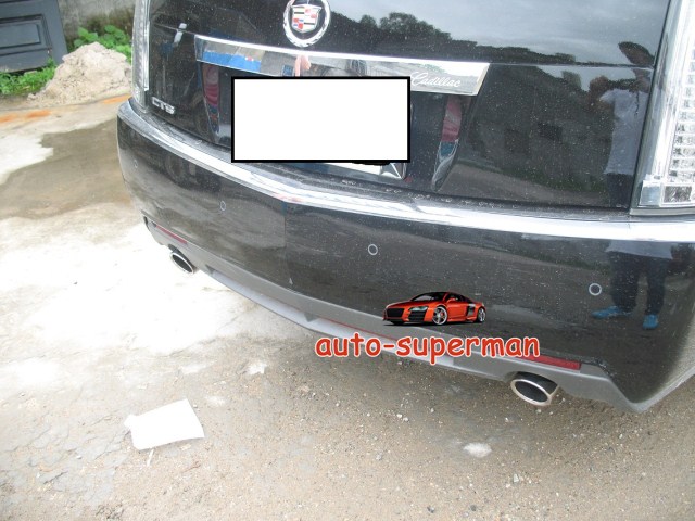 Chrome Exhaust Muffler Tip Pipe For Cadillac CTS 2008-2012 Except CTS-V
