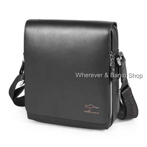 Authentic kangaroo kingdom Men's Genuine Leather/PU Shoulder bag Black_M154 eBay