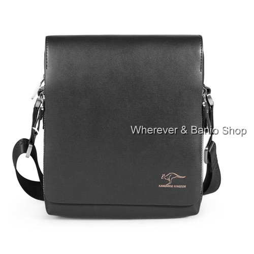 Authentic kangaroo kingdom Men's Genuine Leather/PU Shoulder bag Black_M154 eBay