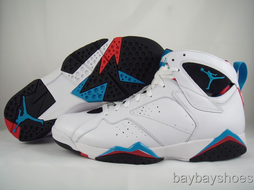 white and red retro 7