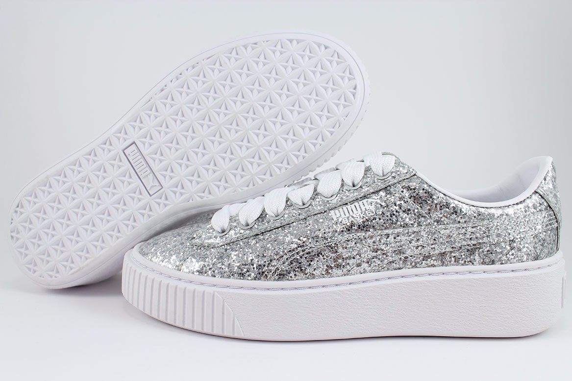 puma basket platform glitter puma basket platform glitter