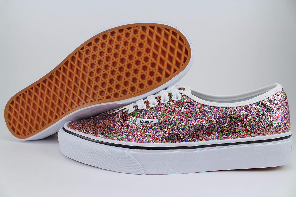 vans authentic chunky glitter