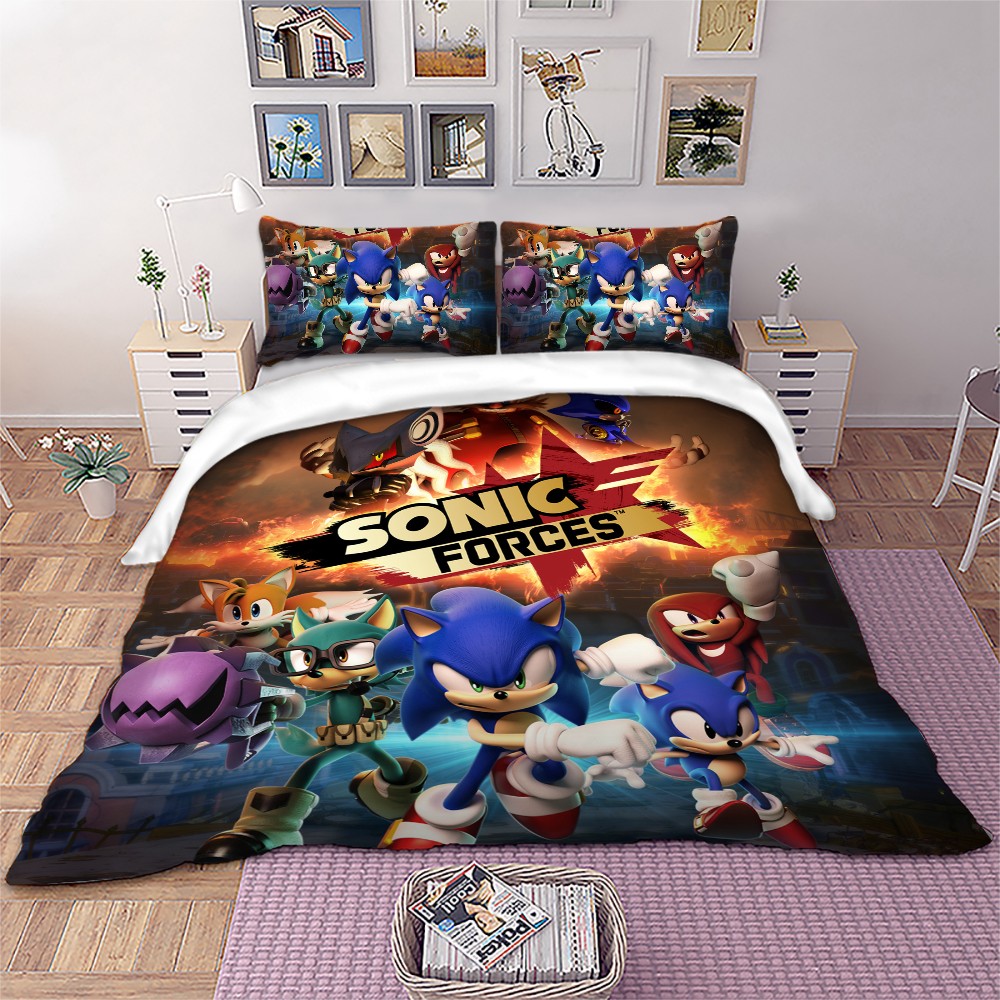 Sonic Forces Duvet Cover Set Quilt Cover Bedding Set Queen King