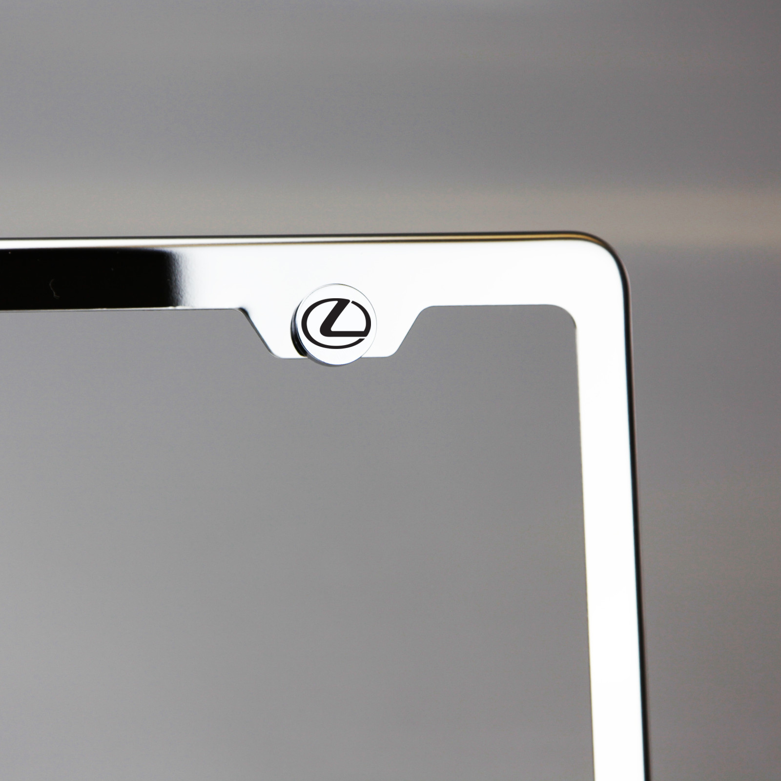 Front License Plate Bolts Laser Etched Black Aluminum 'L' Logo