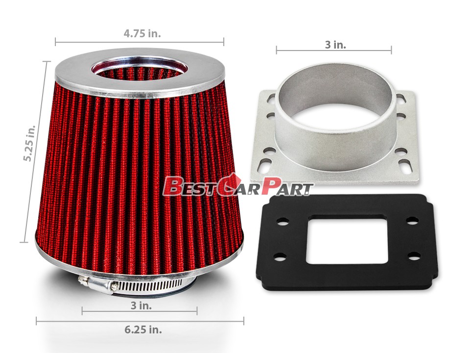 BCP RED 1986 1987 1988 1989 Toyota Celica 2.0L Non-Turbo NA Short Ram Intake
