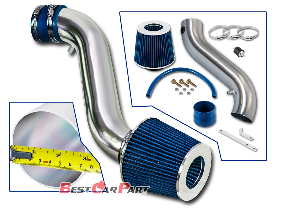 Filter BCP BLUE 05-10 Charger//Magnum//300 3.5 V6 Racing Air Intake Induction Kit