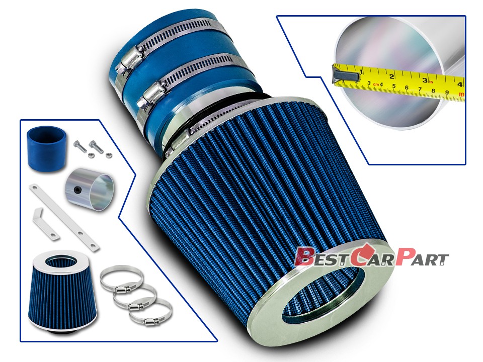 BCP BLUE 2000 2001 2002 Fits Sephia Sedona Spectra Optima 1.8L 2.5L Ram Intake