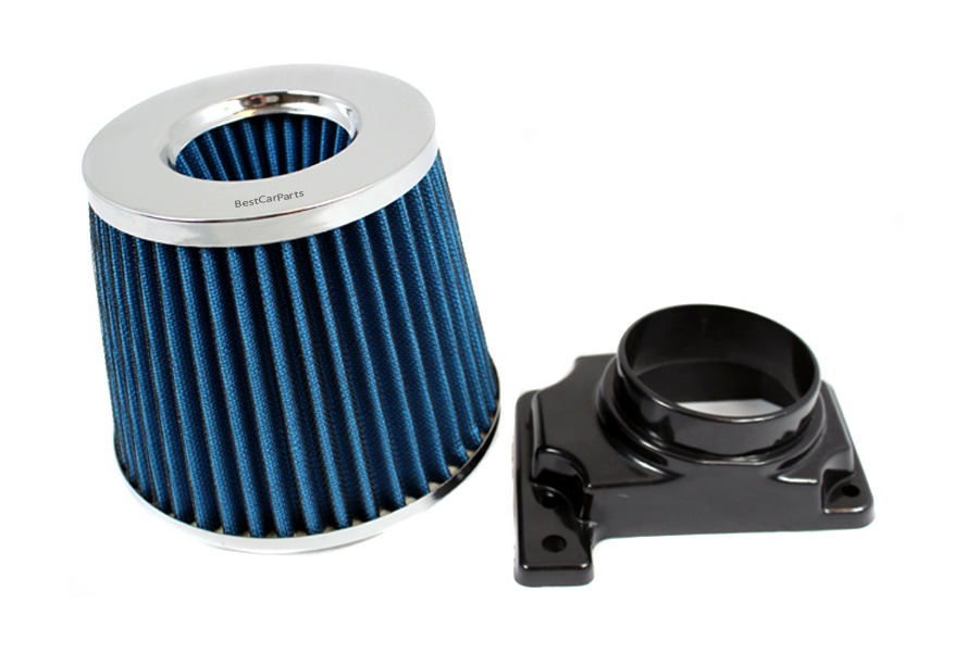 MAF Sensor Adapter For 94-03 Mitsubishi Galant 2.4L 3.0L RED Air Intake Filter