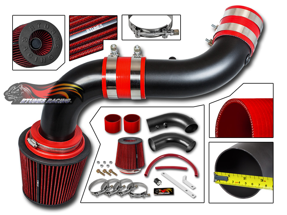 BLUE RED DUAL 04-11 DODGE DAKOTA//DURANGO//RAM//NITRO 3.7 3.7L TWIN AIR INTAKE KIT