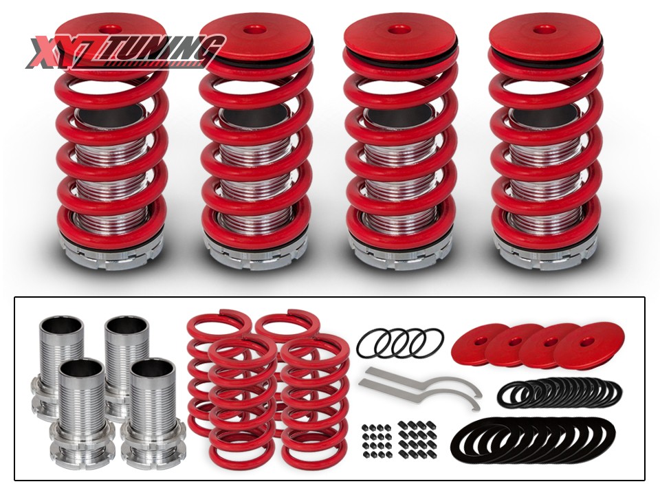 Fit 93-97 Del Sol Red Gold Adjustable Suspension Lowering Coilover Spring Kit