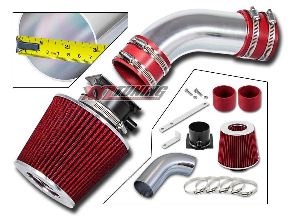 Filter For 94-98 Galant 2.4L L4 RED Short Ram Air Intake Induction Kit