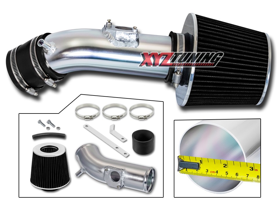 3/" BLACK Short Ram Air Intake Filter For 05-10 Cobalt//08-12 Malibu 2.2L//2.4L L4