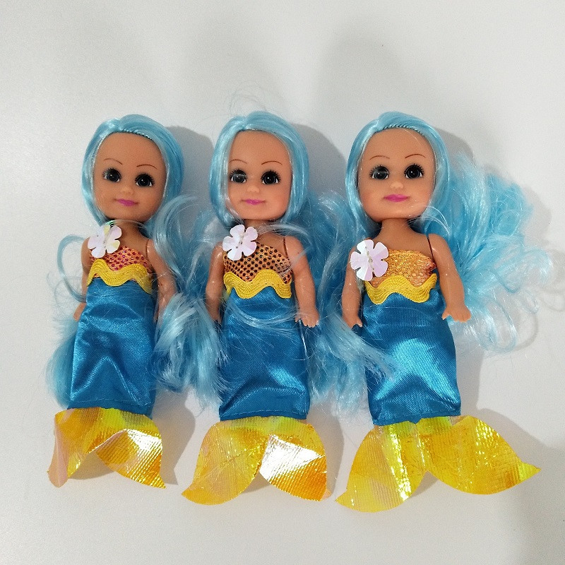 4pcs//lot Cute Mermaid Doll Little Princess Girl Dolls Accessories For Doll