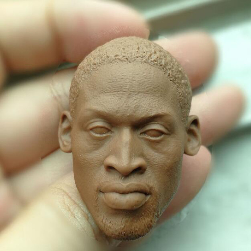 Blank 1//6 Scale Super Star The bulls Dennis Rodman Head Sculpt Unpainted Fit 12/"