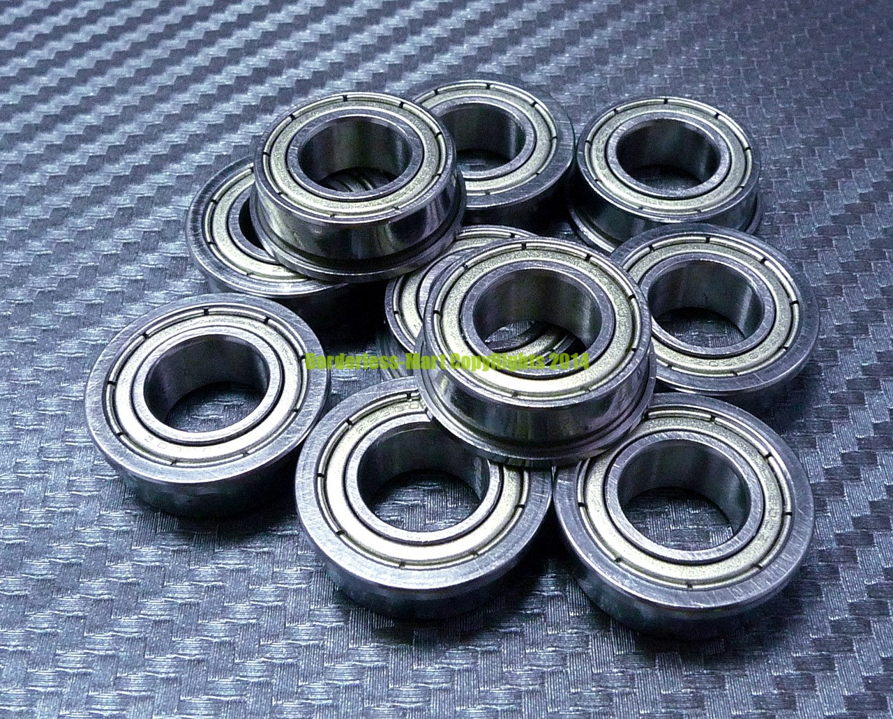 6x15x5 mm Flanged 25 PCS Ball Bearing Bearings F696z Metal Shielded F696ZZ