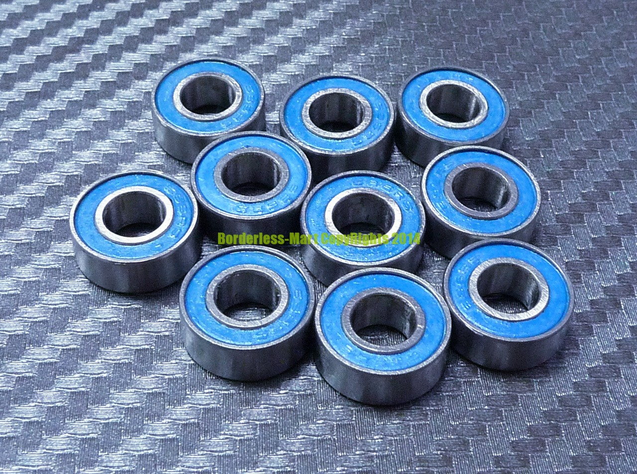 Rubber Sealed Ball Bearing Bearings BLUE 683RS 3*7*3 3x7x3 mm 683-2RS 5 PCS