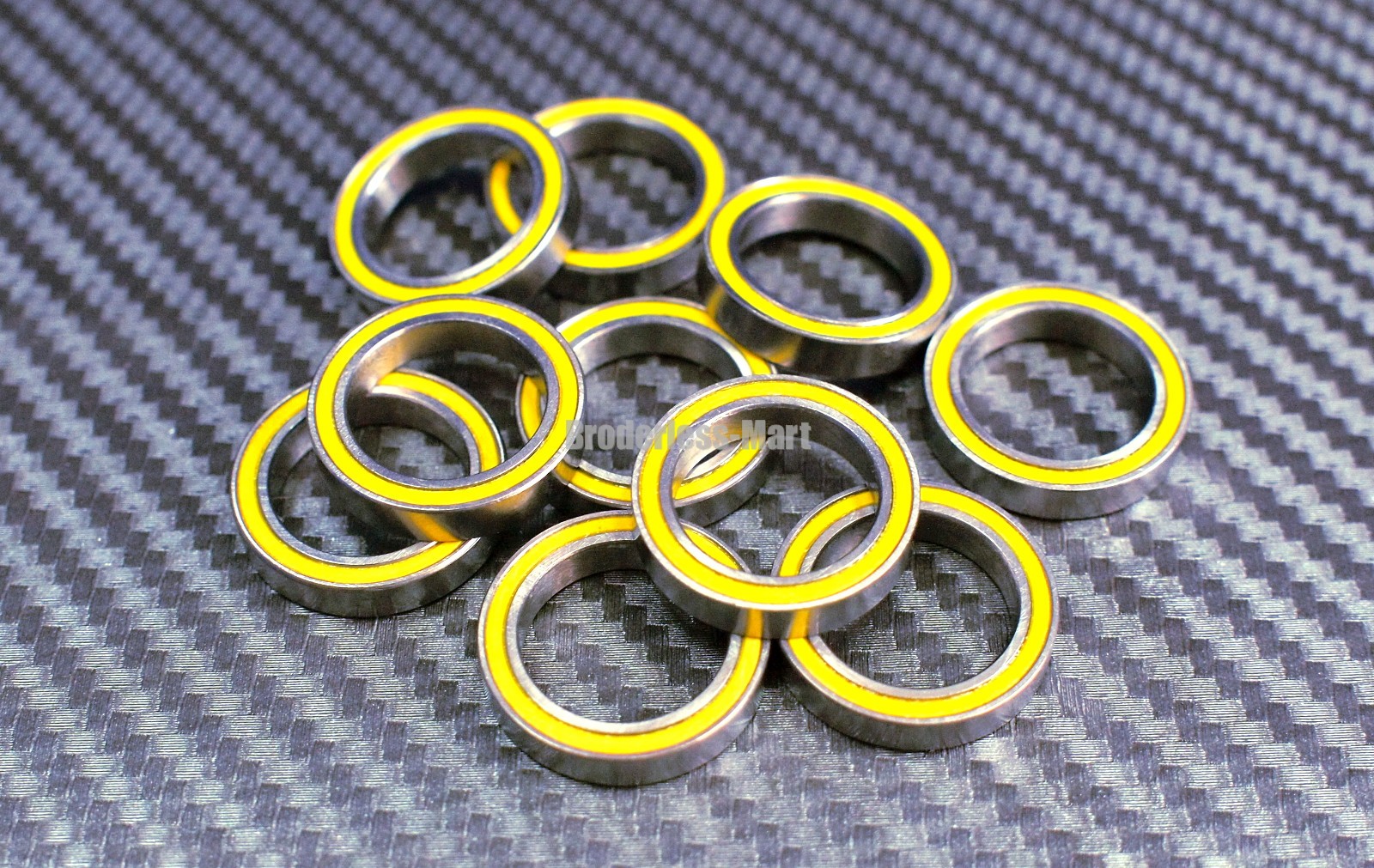Rubber Sealed Ball Bearing Bearings ORANGE 6701RS 5 PCS 12x18x4 mm 6701-2RS