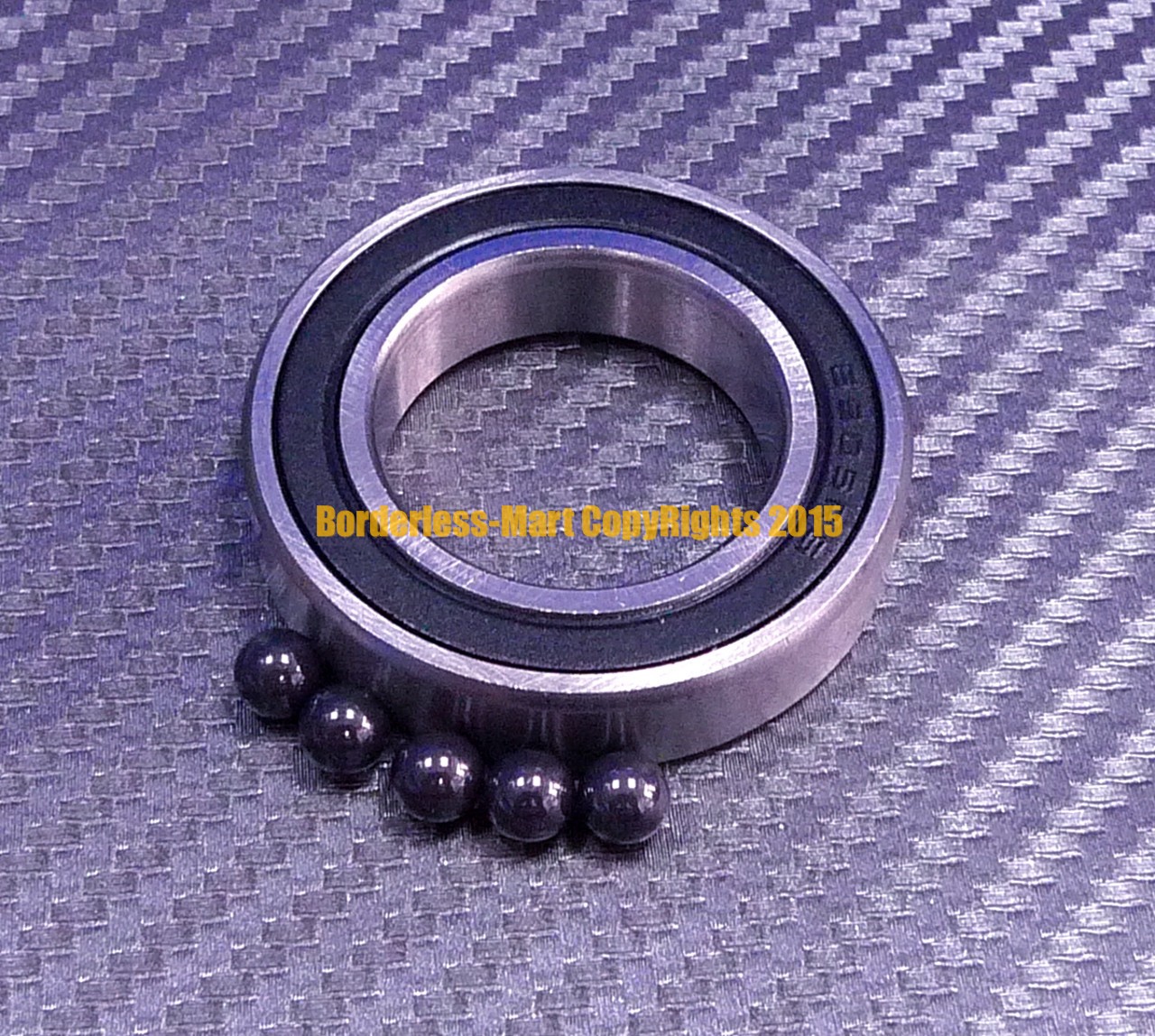 6901RS QTY 5 6901-2RS HYBRID CERAMIC Si3N4 Ball Bearing 12x24x6 mm Black