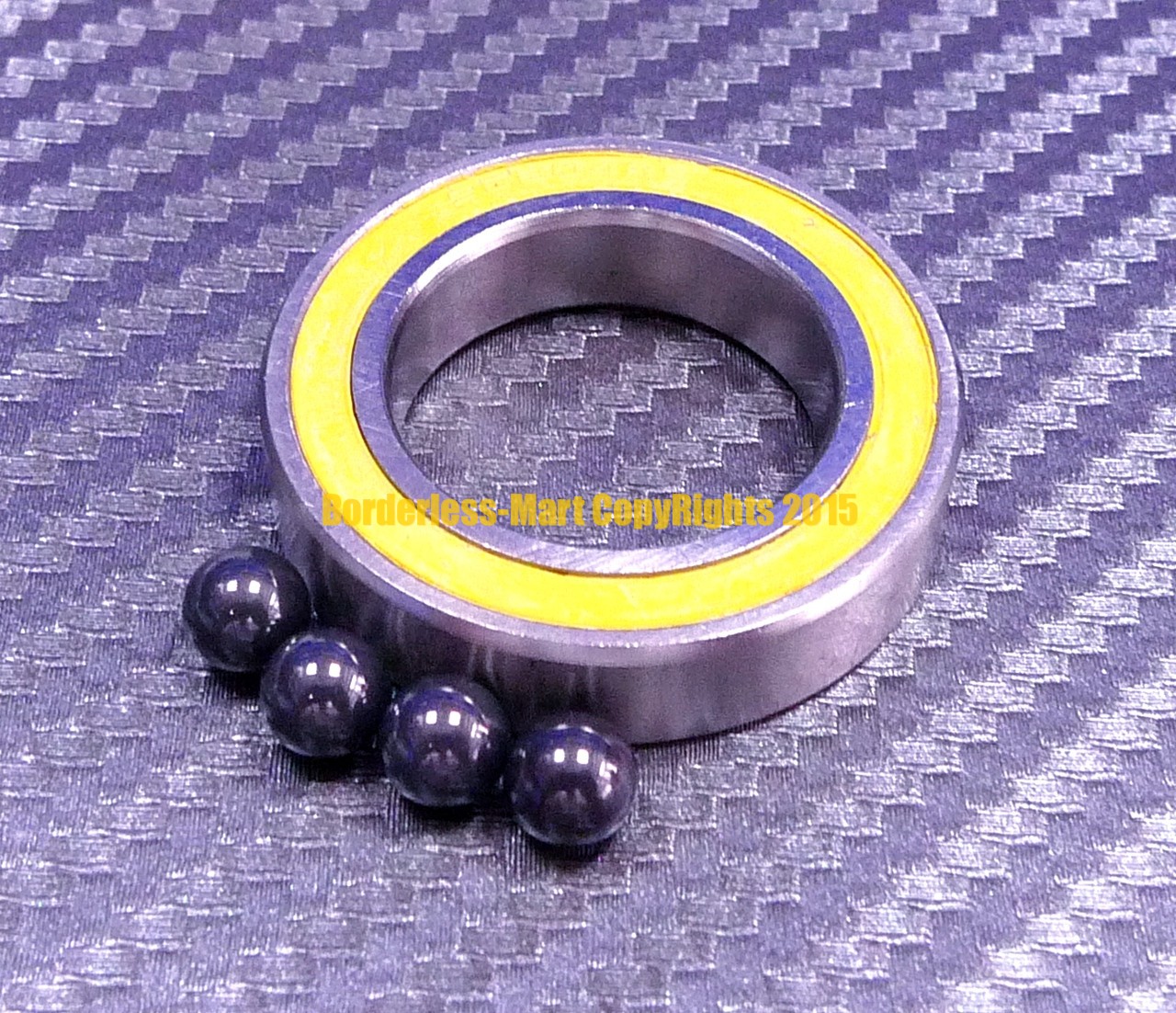 QTY 4 4x9x4 mm S684-2RS Hybrid Ceramic Ball Bearing ABEC-7 ORANGE 684RS