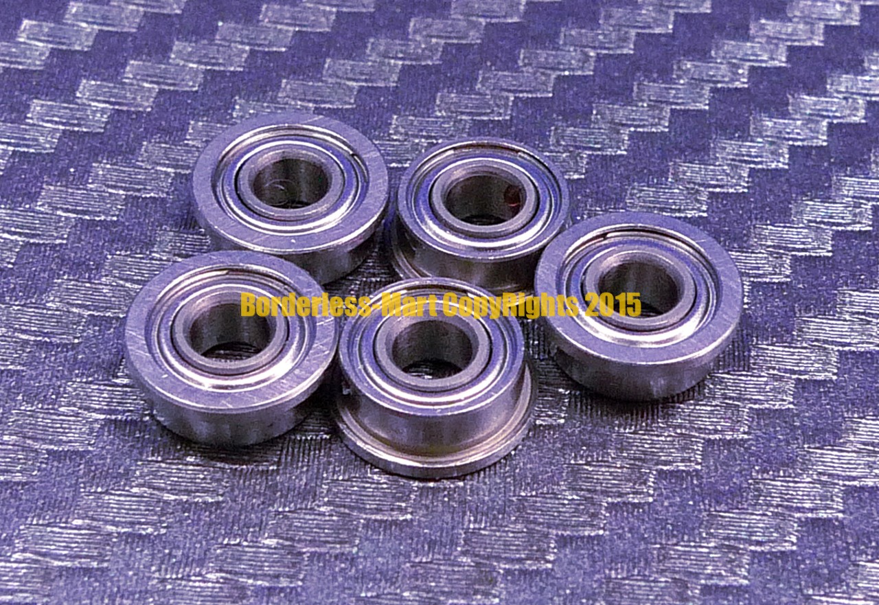 SF623zz F623zz 440c Stainless Steel FLANGED Ball Bearing 3x10x4 mm QTY 10