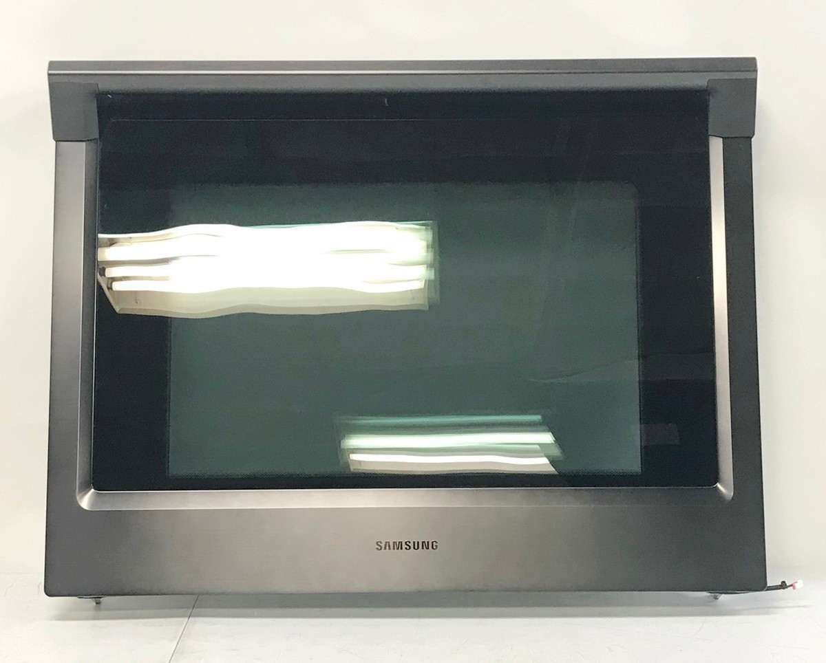 SAMSUNG NW9000K Upper Oven Door Assembly NV51K7770DG Double Wall Oven